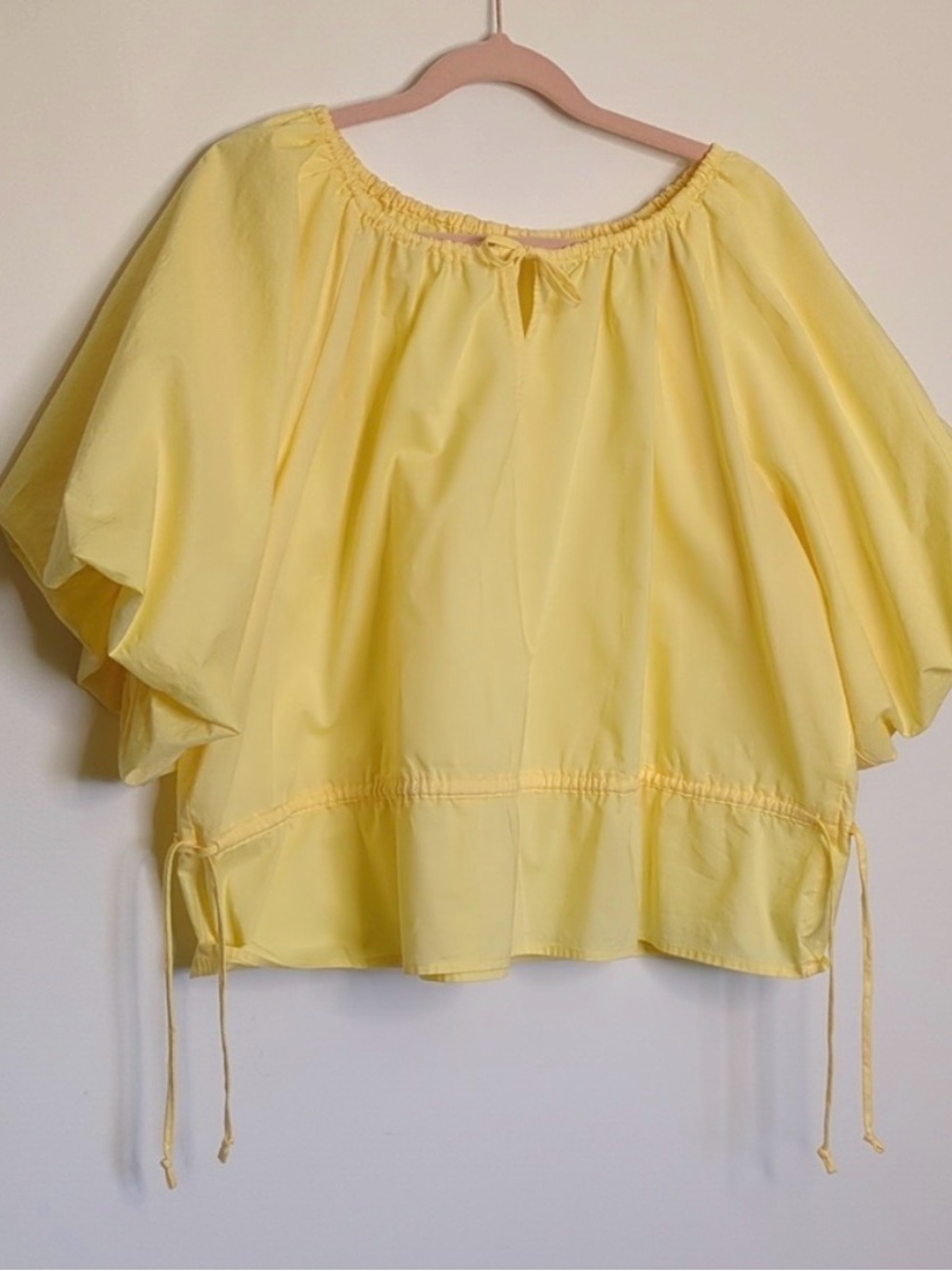Calliope Short Sleeve Top | Scoop Neck | Size Large